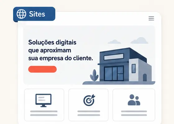Exemplo visual de um site profissional para negócios locais